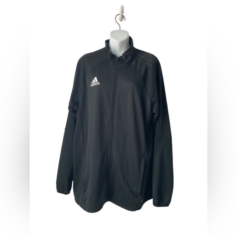 Adidas Training Climalite Track  Jacket Black/White Mens
